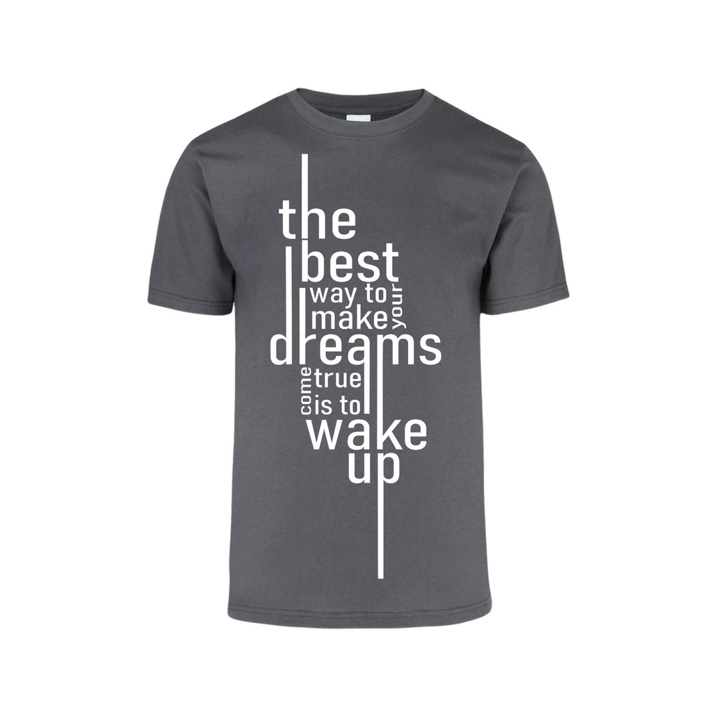 Playera CR/MC Estampada THE BEST DREAM WAKE UP