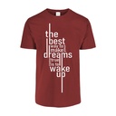 Playera CR/MC Estampada THE BEST DREAM WAKE UP