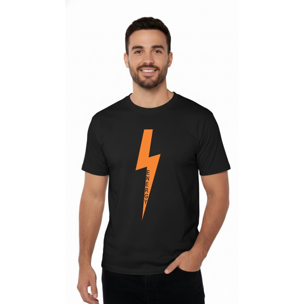 Playera CR/MC Estampada ENERGY