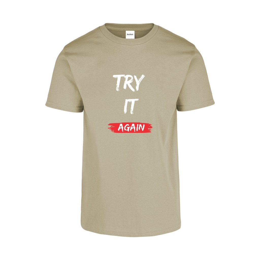 Playera CR/MC Estampada TRAY IT AGAIN
